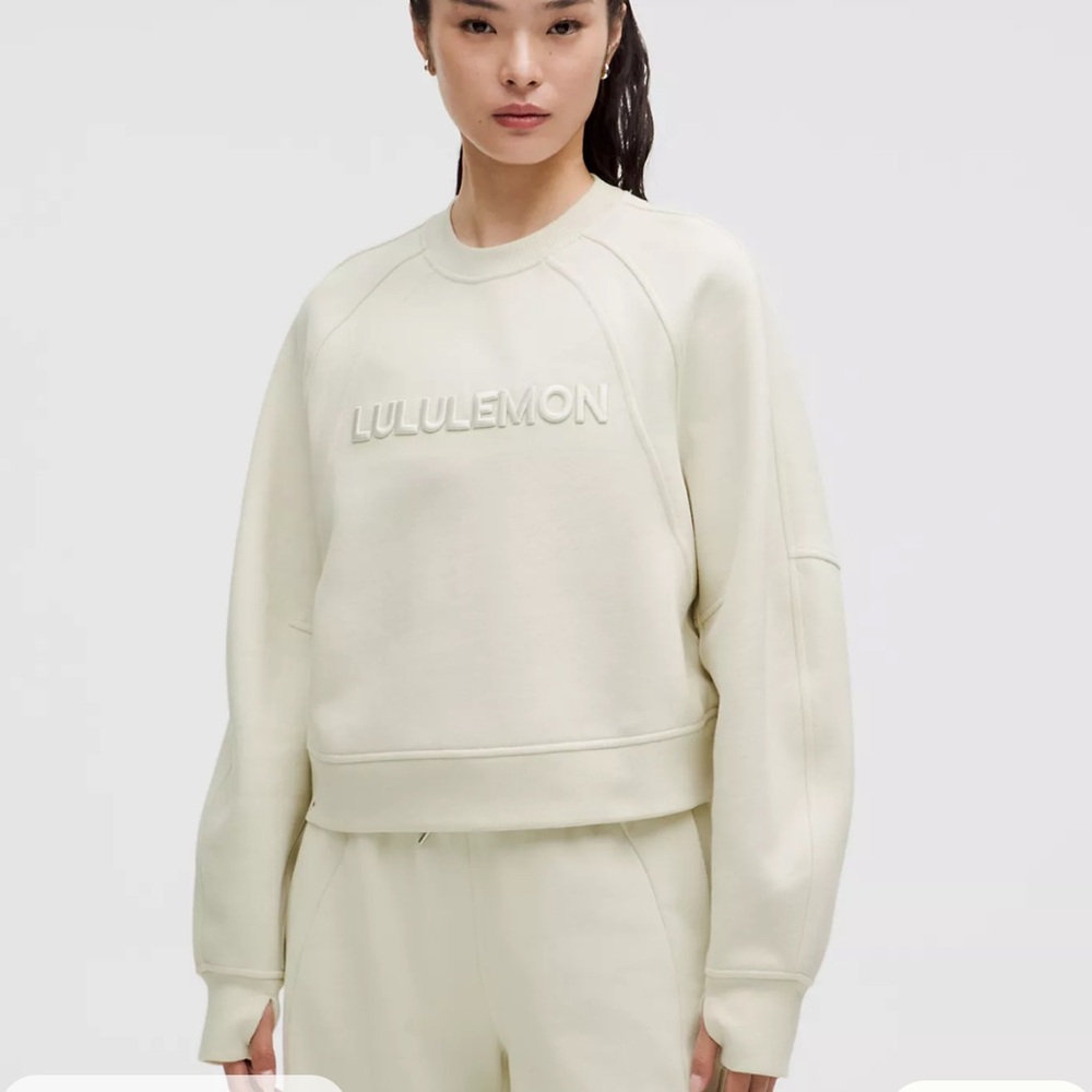 Lululemon Scuba‎ Oversized Pullover Bone M/L New With Tags
